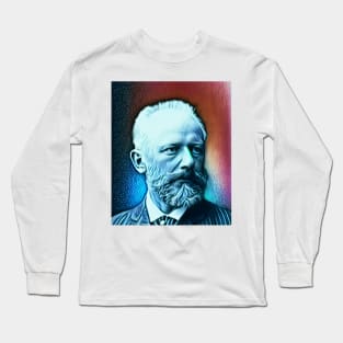 Pyotr Ilyich Tchaikovsky Portrait | Pyotr Ilyich Tchaikovsky Artwork 5 Long Sleeve T-Shirt